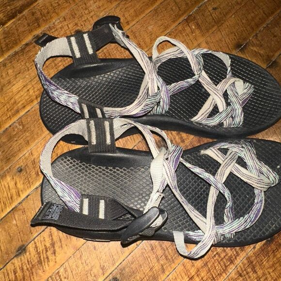 Chaco purple double strap orthotic arch support gorpcore 8 sandals - Picture 4 of 6